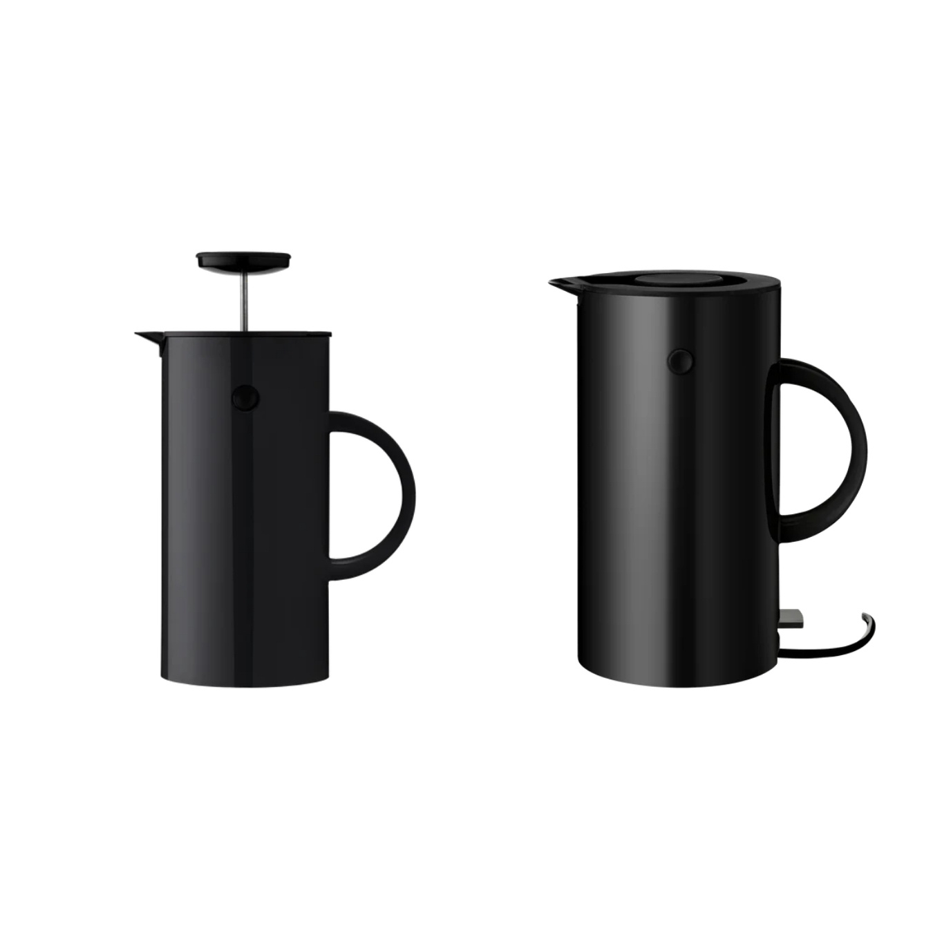 EM77 elkedel 1,5 l. sort + EM77 stempelkande 1 l. sort